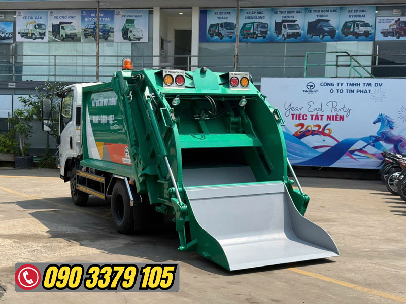 XE ÉP RÁC ISUZU 3 KHỐI