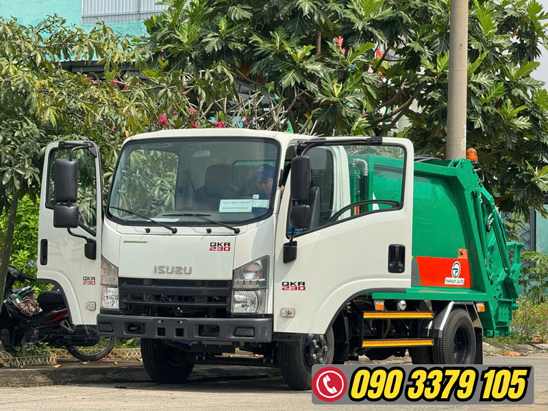 XE ÉP RÁC ISUZU 3 KHỐI