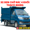 xe chở rác 4 khối thaco