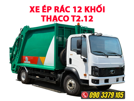 xe ép rác 12 khối thaco