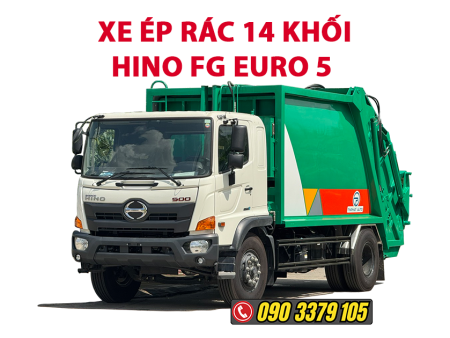 xe ép rác 14 khối hino