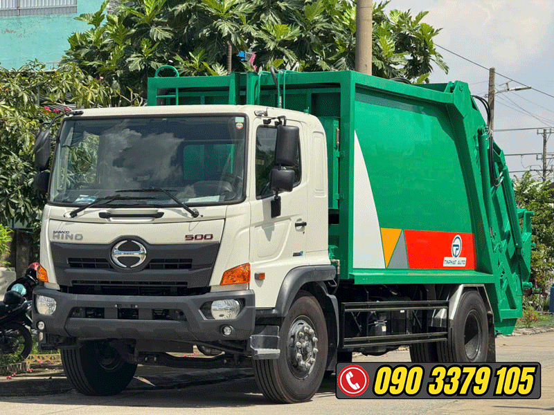 XE ÉP RÁC 14 KHỐI HINO