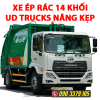 xe ép rác 14 khối ud trucks nâng kẹp