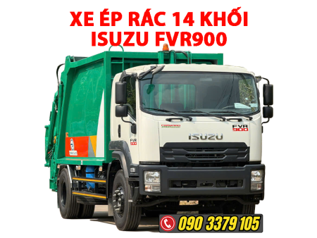 xe ép rác 14 khối isuzu