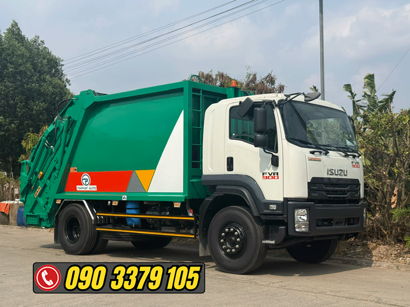XE ÉP RÁC 14 KHỐI ISUZU