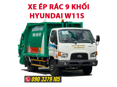 xe ép rác hyundai 9 khối