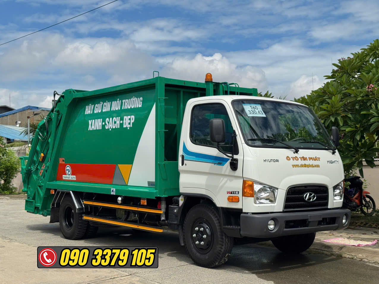 XE ÉP RÁC 9 KHỐI HYUNDAI