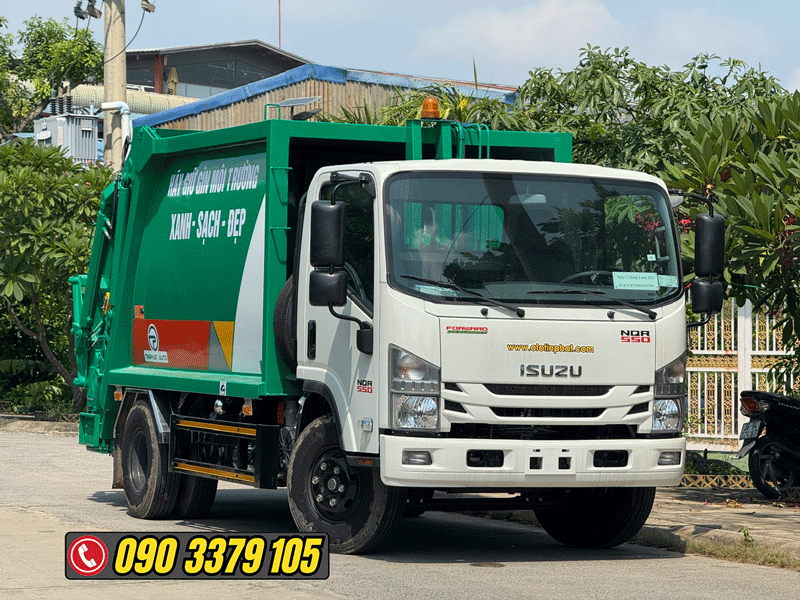 XE ÉP RÁC 7 KHỐI ISUZU