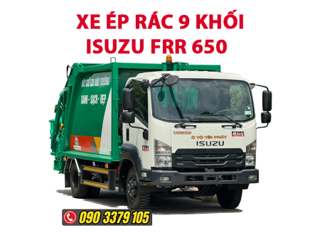 xe ép rác 9 khối isuzu
