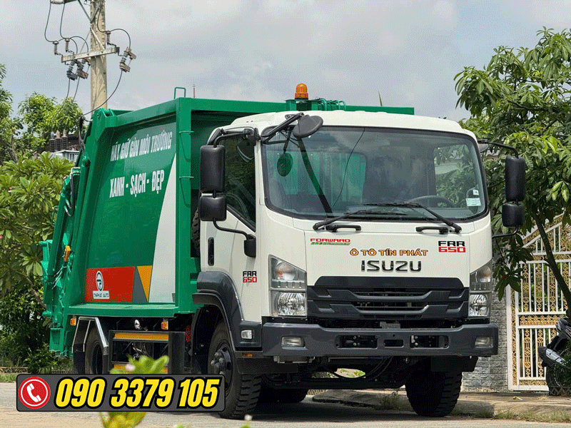XE ÉP RÁC 9 KHỐI ISUZU