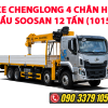 xe chenglong 4 chân gắn cẩu soosan 12 tấn