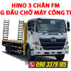 hino 3 chân nâng đầu chở máy công trình