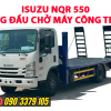 isuzu nqr550 xe nâng đầu chở máy công trình