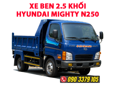 xe ben 2.5 khối hyundai n250