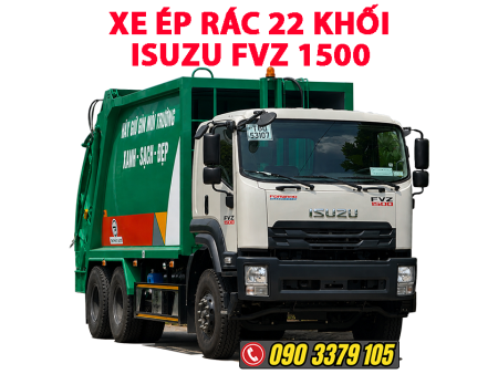 xe ép rác 22 khối isuzu