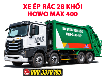 xe ép rác 28 khối howo max
